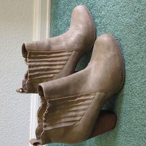 Nude booties